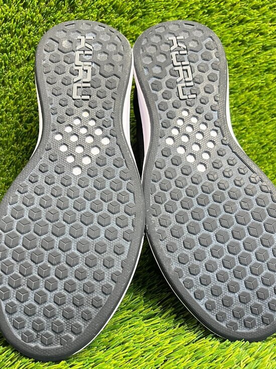 Kuru Atom Mens Size 8 Black White Gray Athletic Walking Slip On Shoes Sneakers main image 8